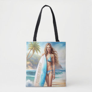 Bolso De Tela salto de punto de acción chica