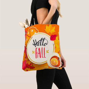 Bolso De Tela Saltos de otoño y de calabaza