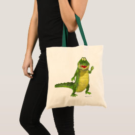 Bolso De Tela Salty the Crocodile Tote Bag