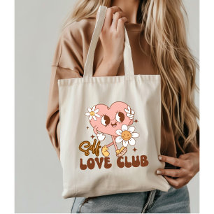 Bolso De Tela Salud mental del Club de Autoamor Retro