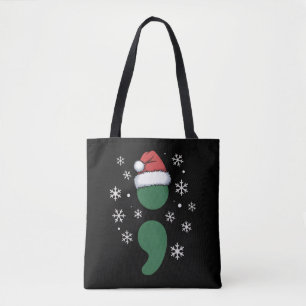 Bolso De Tela Salud Mental Navidad Depresión Conciencia Xmas