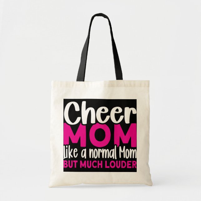 Bolso De Tela Saluda a mamá como una mamá normal y animadora (Frente)