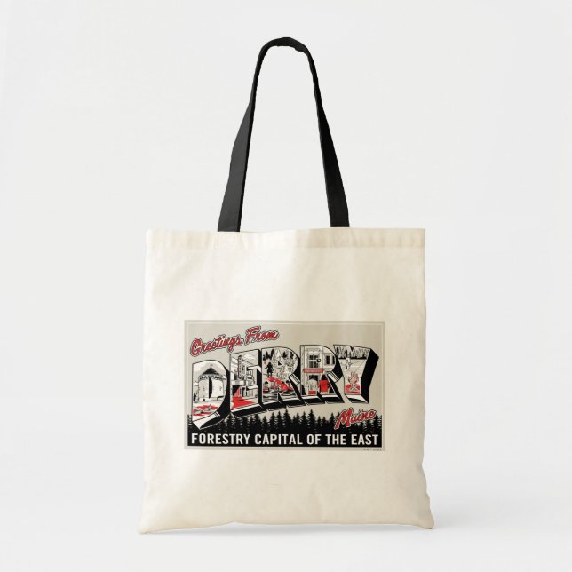 Bolso De Tela Saludo De Derry Maine (Frente)