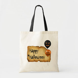 Bolso De Tela Saludo del viejo pergamino de Halloween