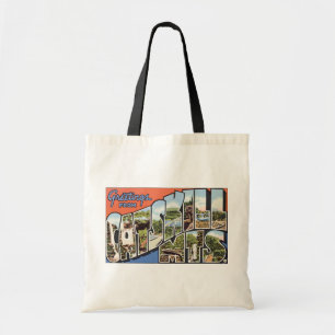 Bolso De Tela Saludos de Catskill Mts., vintage