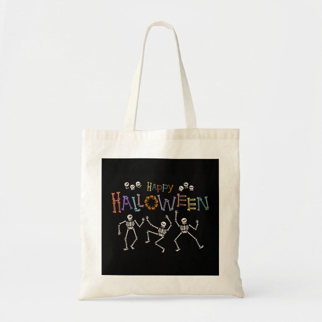 Bolso De Tela Saludos de Halloween (Frente)