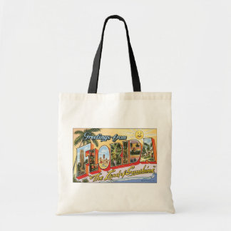 Bolso De Tela Saludos de la Florida "la tierra de la sol", Vin