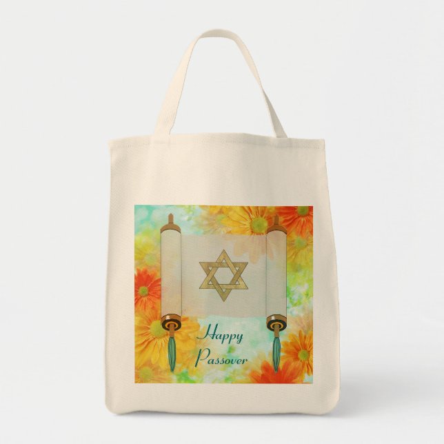Bolso De Tela Saludos de la Pascua (Frente)