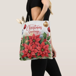 Bolso De Tela Saludos de Navidad, diseño festivo de vacaciones,