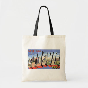 Bolso De Tela Saludos de St. Louis, MES., vintage
