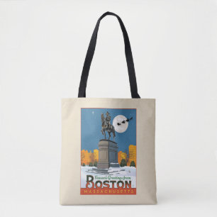 Bolso De Tela ¡Saludos de temporada desde Boston Common!