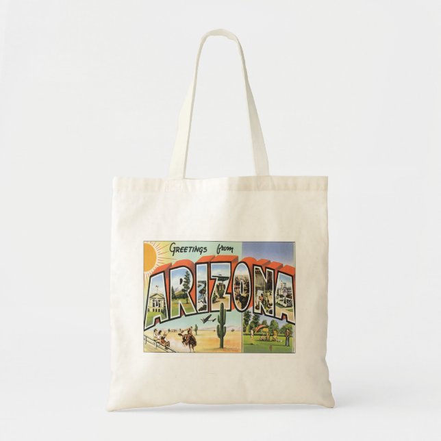 Bolso De Tela Saludos desde Arizona (Frente)
