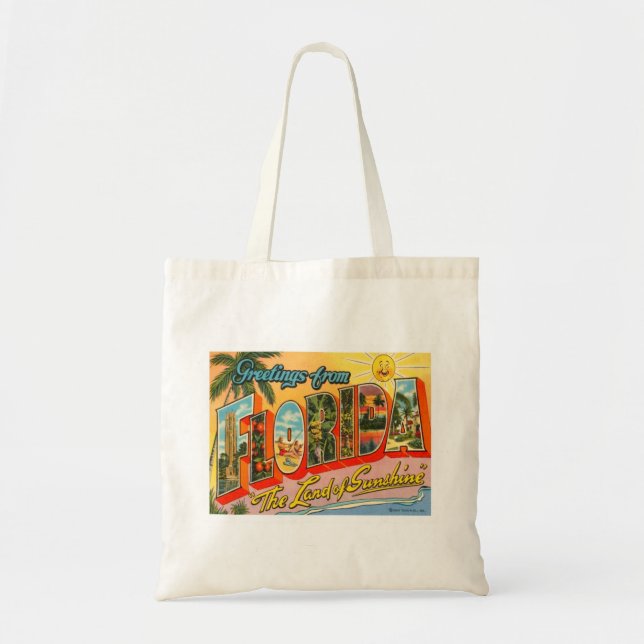 Bolso De Tela Saludos desde Florida (Frente)