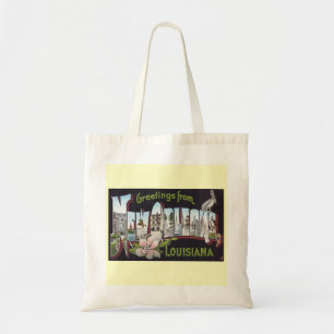 Bolso De Tela Saludos desde Nueva Orleans, Louisiana Vintage Pos