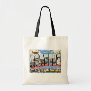 Bolso De Tela Saludos Desde Seattle, Washington Travel