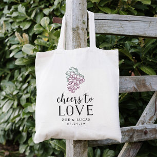 Bolso De Tela Saludos para amar el Favor de la Boda en el País V