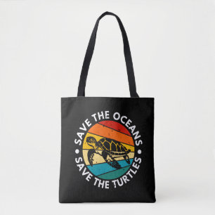 Bolso De Tela Salva Los Océanos Salva Las Tortugas