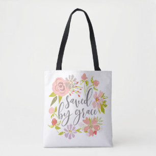 Bolso De Tela Salvado Por Grace - Ephesianos 2:8