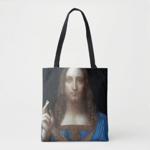 Bolso De Tela Salvador Mundi, Jesucristo, Leonardo da Vinci