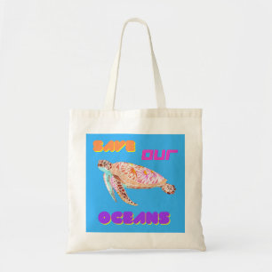 Bolso De Tela Salvar a nuestra tortuga oceánica