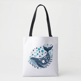 Bolso De Tela Salvar el arte de la ballena planetaria para la co