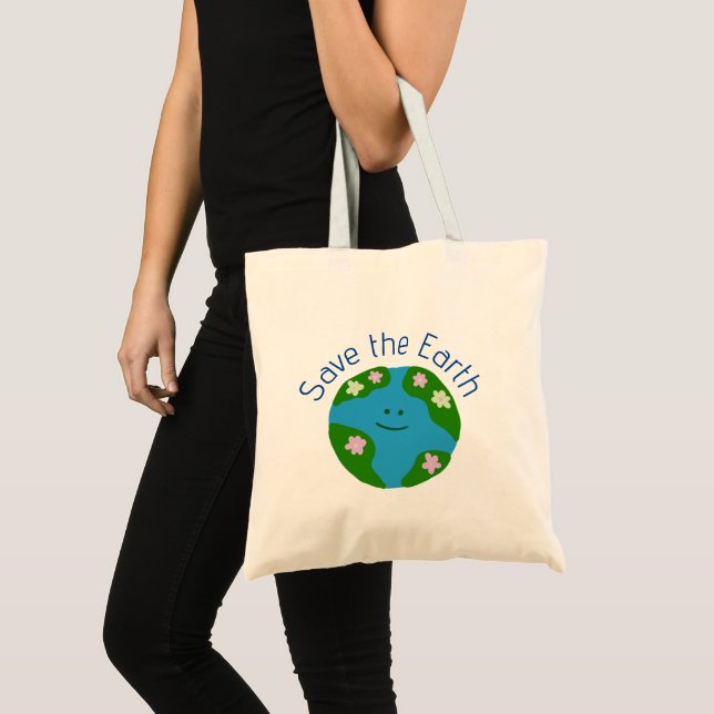 Bolso De Tela Salvar la Tierra (Anverso (producto))