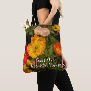 Bolso De Tela Salvar nuestro planeta Tierra Ecológica Personaliz