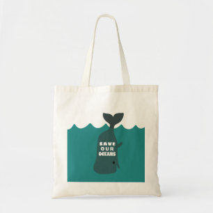 Bolso De Tela Salvar nuestros océanos Arte Medioambiental Niños 