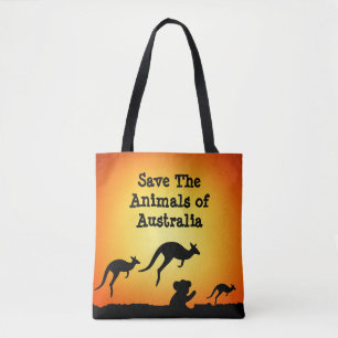 Bolso De Tela Salvemos a los animales de Australia
