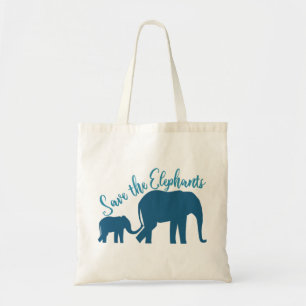 Bolso De Tela Salvemos a los elefantes