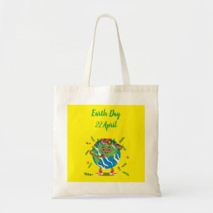 Bolso De Tela Salvemos el Día de la Tierra Verde