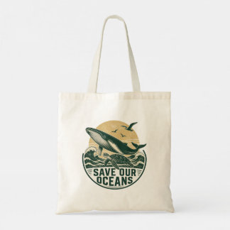 Bolso De Tela Salvemos Nuestros Océanos Conservación Ambiental
