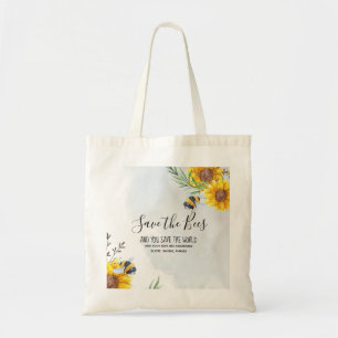 Bolso De Tela Salven A Las Abejas Y Salvemos Al Mundo Personaliz