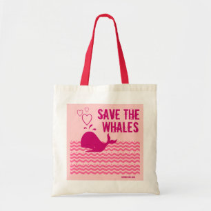 Bolso De Tela Salven A Las Ballenas - Ambientalmente Conscientes