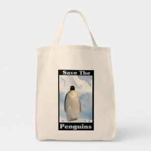Bolso De Tela Salven a los pingüinos