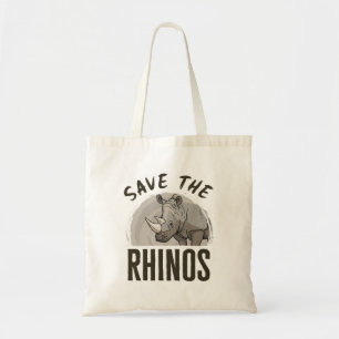Bolso De Tela Salven a los rinocerontes rinocerontes