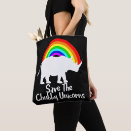 Bolso De Tela Salven A Los Unicornios De Chubby