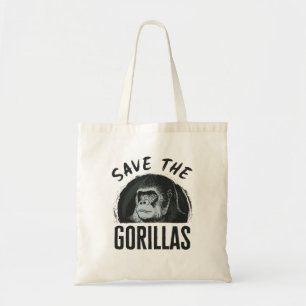Bolso De Tela Salven la extinción de gorilas en peligro de extin