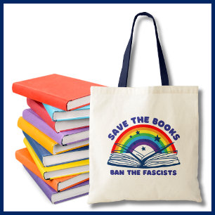 Bolso De Tela Salven los libros y prohíben la anticensura fascis