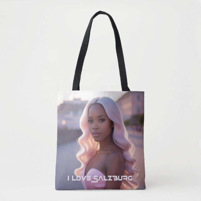 BOLSO DE TELA SALZBURG - AUSTRIA - I LOVE SALZBURG (Anverso)