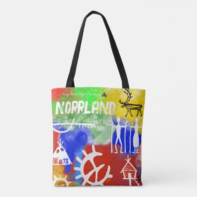 Bolso De Tela Samisk inspererad (Reverso)