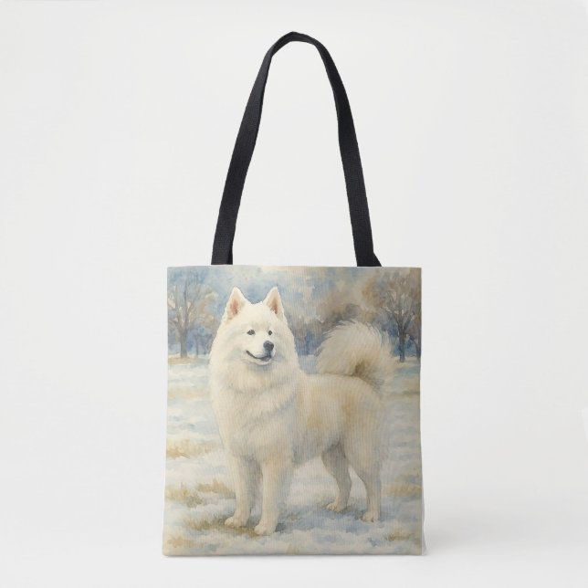 Bolso De Tela Samoyed (Anverso)