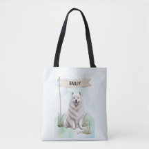 Samoyed Acuarela Perro Personalizado
