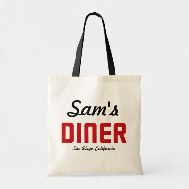 Bolso De Tela Sam's Diner (Frente)