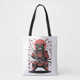 Bolso De Tela Samurai Bear Tote Bag