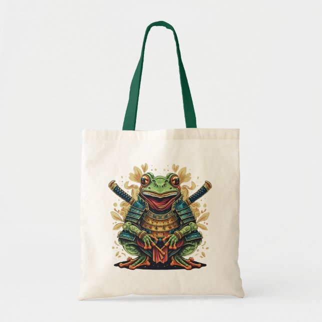Bolso De Tela Samurai frog warrior Budget Tote (Frente)