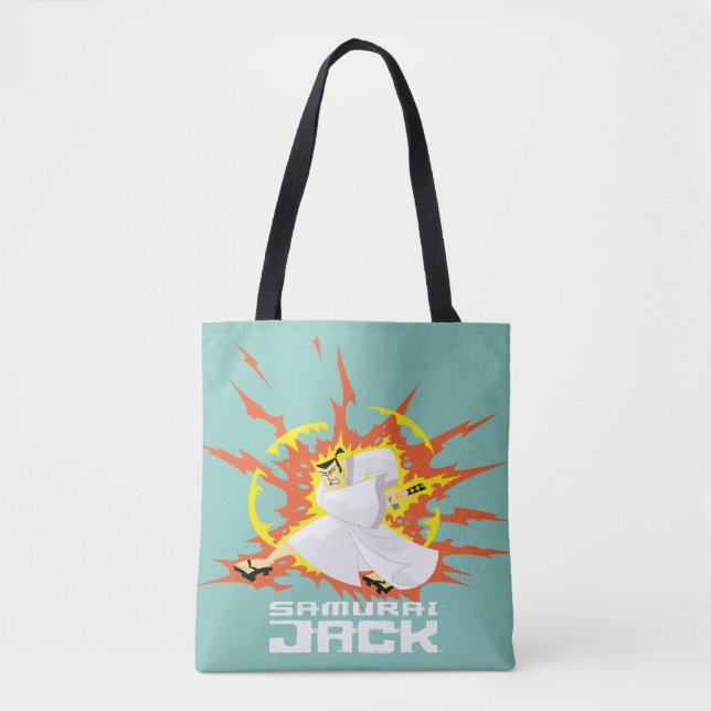 Bolso De Tela Samurai Jack Energy Graphic (Anverso)