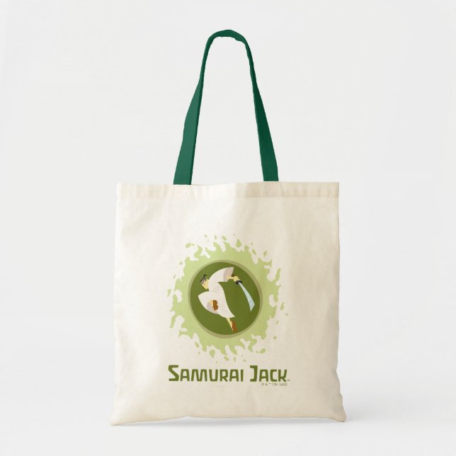 Bolso De Tela Samurai Jack Leaping Graphic (Frente)