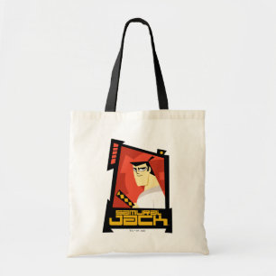 Bolso De Tela Samurai Jack sonriendo gráfico de marco futurista