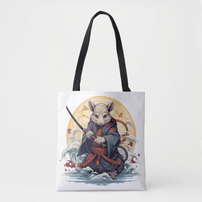 Bolso De Tela Samurai Rat Women's  Tote Bags (Anverso)